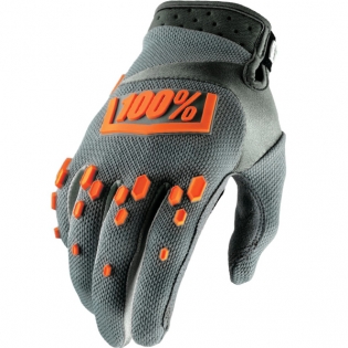100% RIDEFIT Motocross Gloves Small SM - FLUO ORANGE/BLACK MX & Motor Sport Racing Protective Gear 