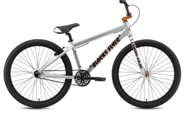 SE Bikes Blocks Flyer 26" Iced Out Silver