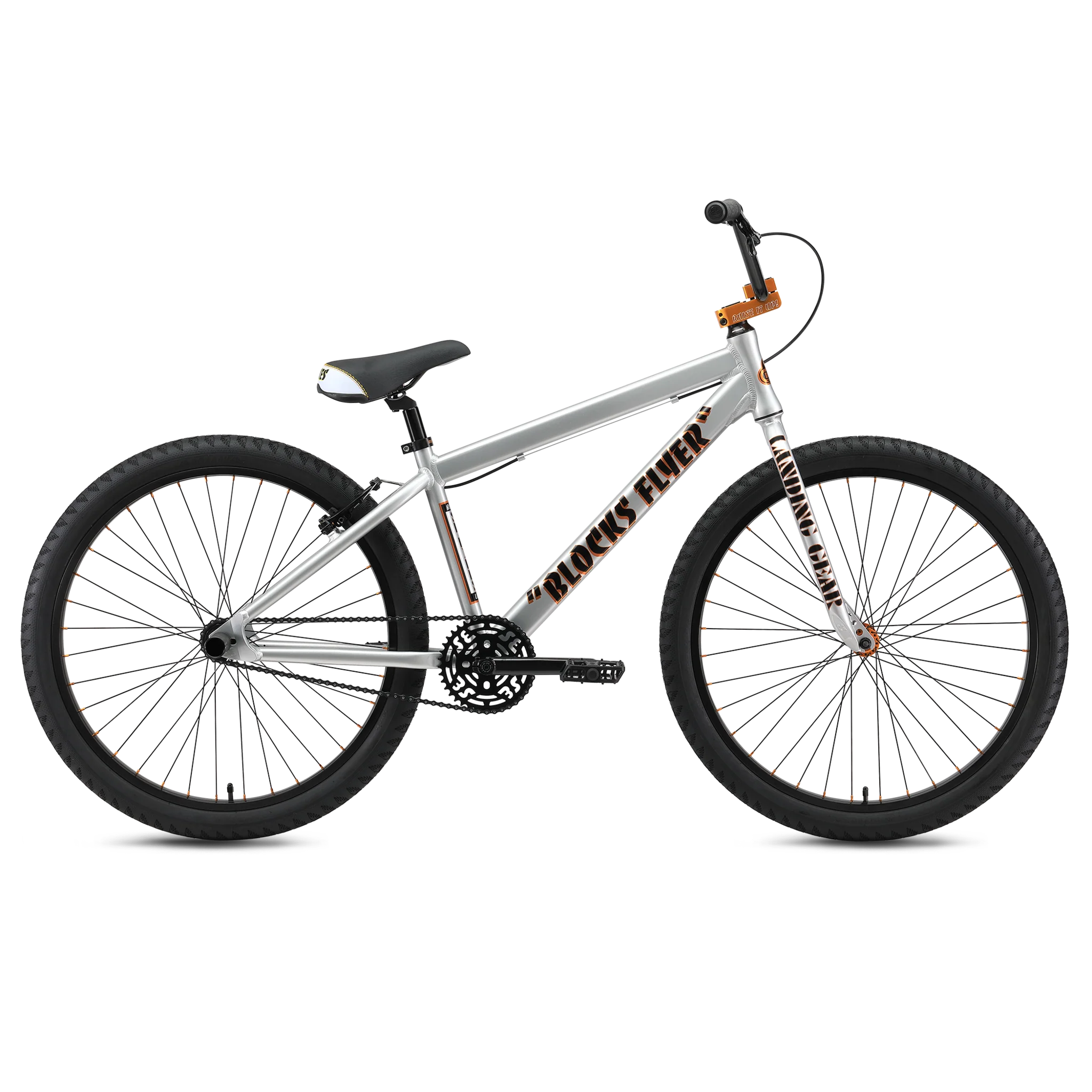 SE Bikes Blocks Flyer 26" Iced Out Silver