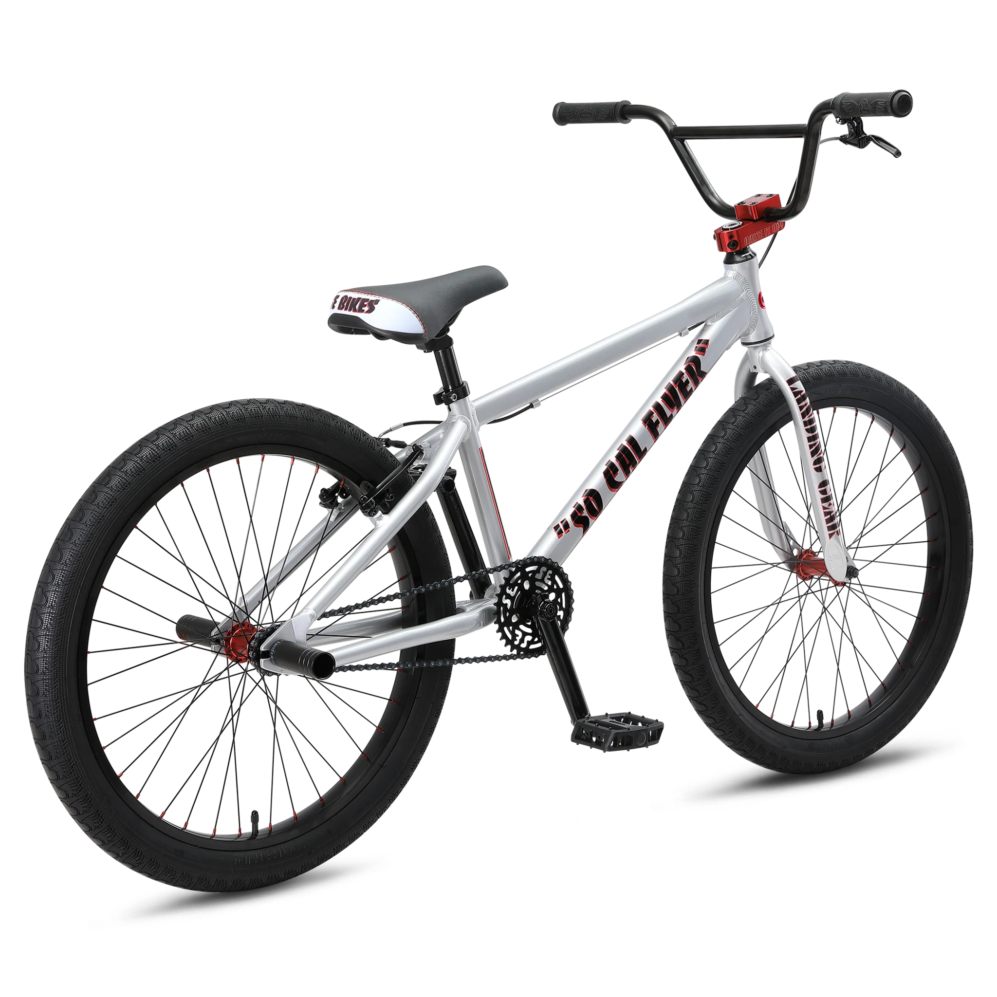 SE Bikes So Cal Flyer 24" Iced Out Silver - Image 3