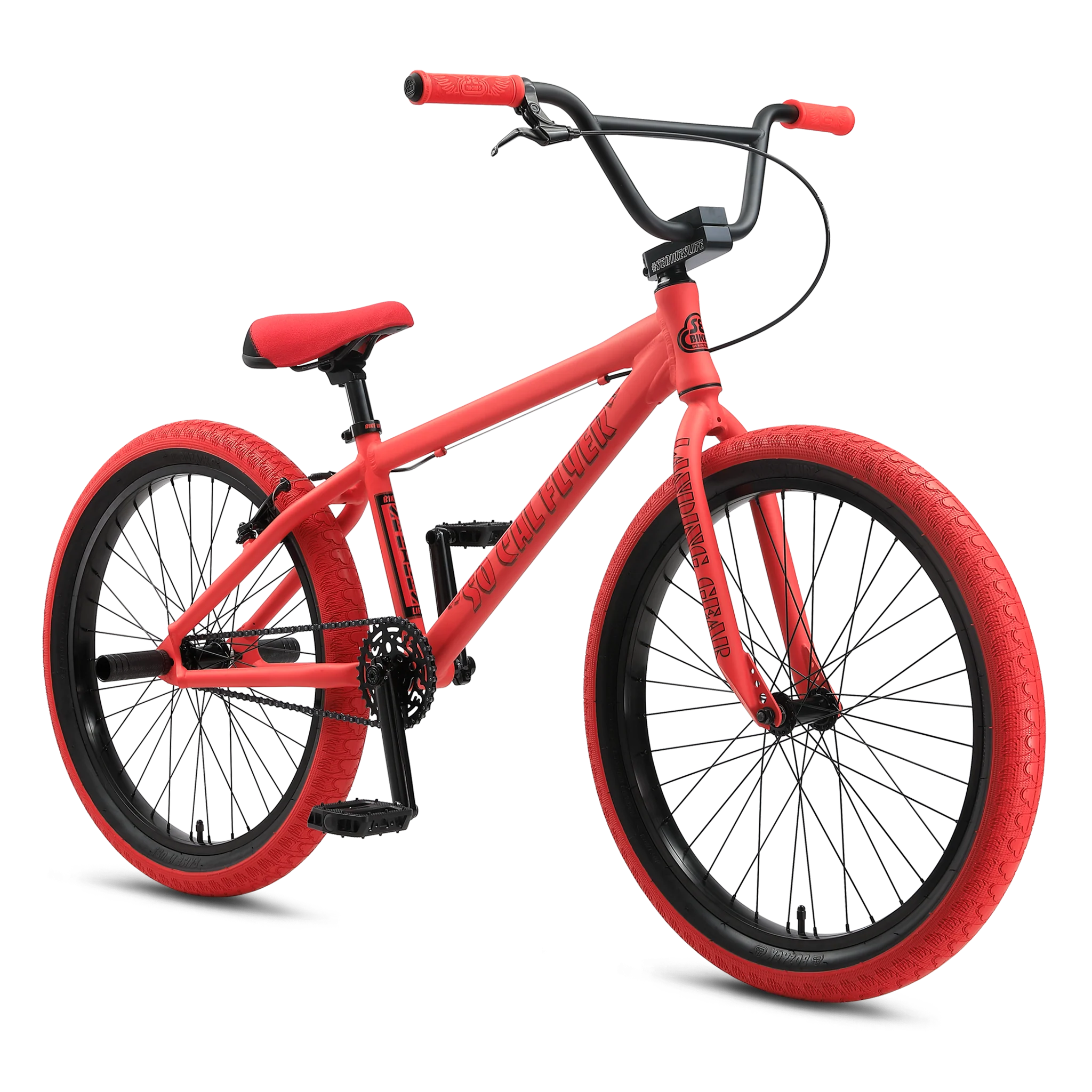 SE Bikes So Cal Flyer 24" Matte Red - Image 2