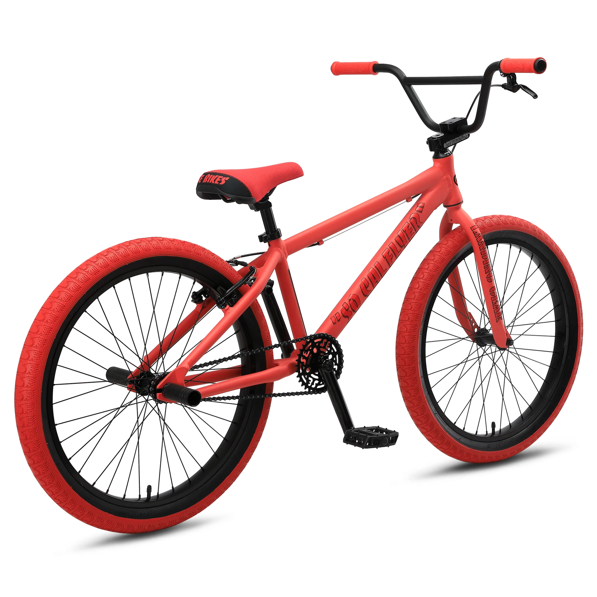 SE Bikes So Cal Flyer 24" Matte Red - Image 3